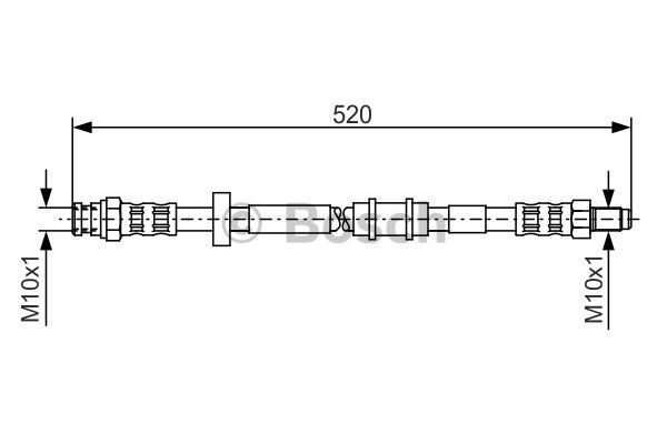 BOSCH stabdžių žarnelė 1 987 481 158