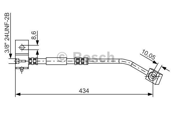 BOSCH Тормозной шланг 1 987 481 332