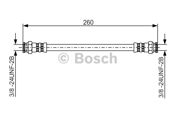 BOSCH Тормозной шланг 1 987 481 346