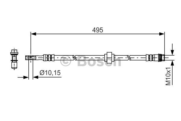 BOSCH Тормозной шланг 1 987 481 405