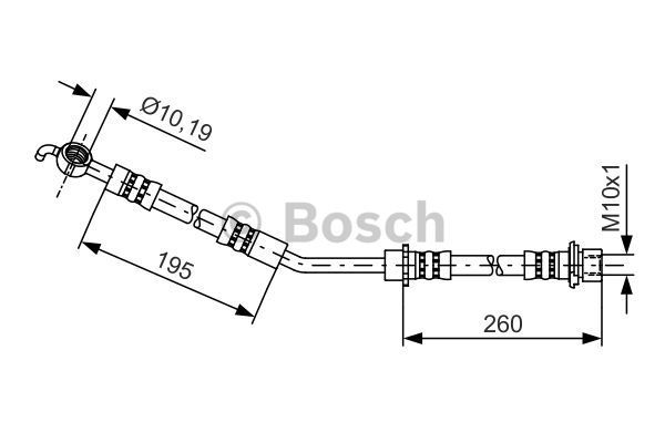 BOSCH stabdžių žarnelė 1 987 481 407