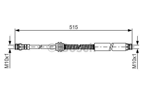 BOSCH Тормозной шланг 1 987 481 447