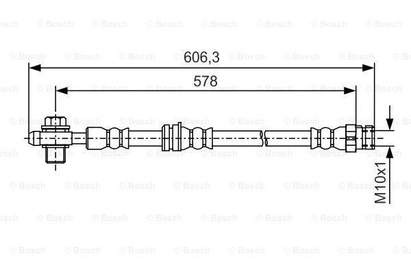 BOSCH Тормозной шланг 1 987 481 460