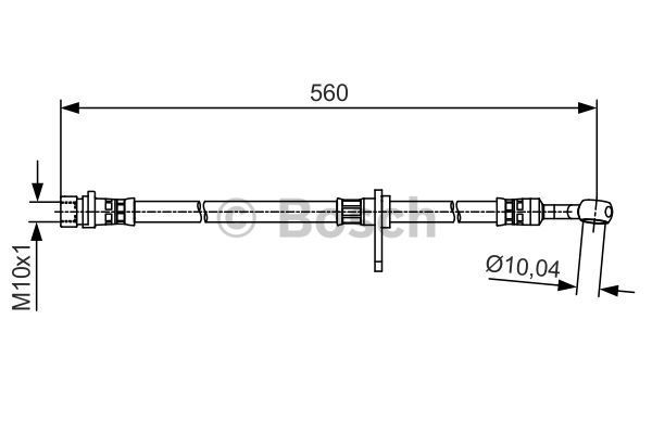 BOSCH stabdžių žarnelė 1 987 481 512