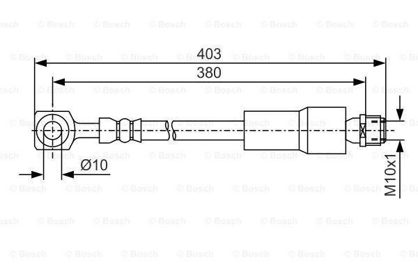 BOSCH Тормозной шланг 1 987 481 545