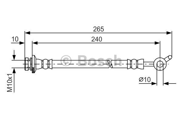 BOSCH Тормозной шланг 1 987 481 570