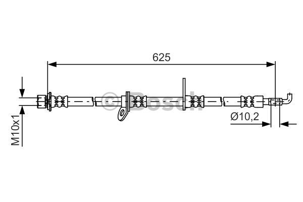 BOSCH Тормозной шланг 1 987 481 594