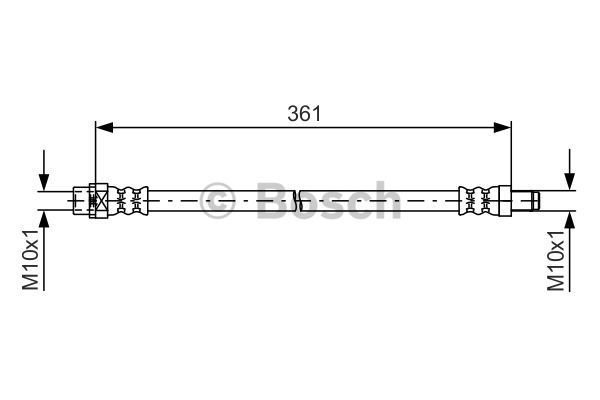 BOSCH Тормозной шланг 1 987 481 600