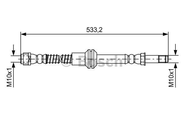 BOSCH stabdžių žarnelė 1 987 481 609