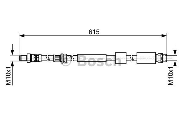 BOSCH Тормозной шланг 1 987 481 615