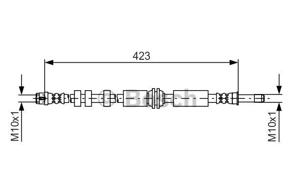 BOSCH Тормозной шланг 1 987 481 629