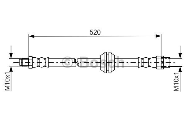 BOSCH stabdžių žarnelė 1 987 481 680