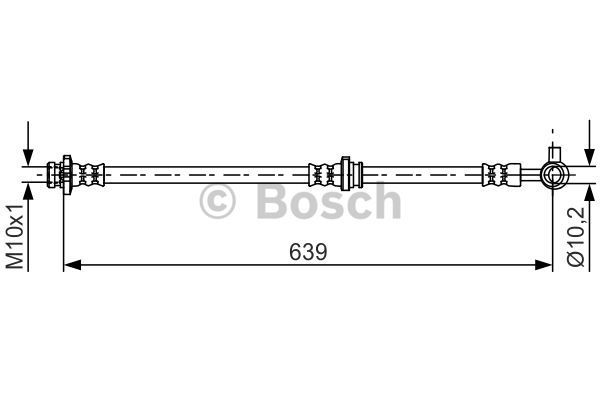 BOSCH Тормозной шланг 1 987 481 697