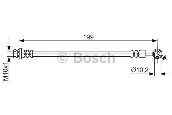 BOSCH stabdžių žarnelė 1 987 481 698