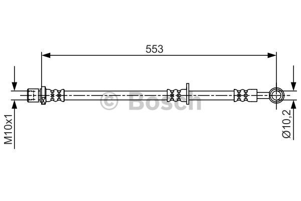 BOSCH Тормозной шланг 1 987 481 710