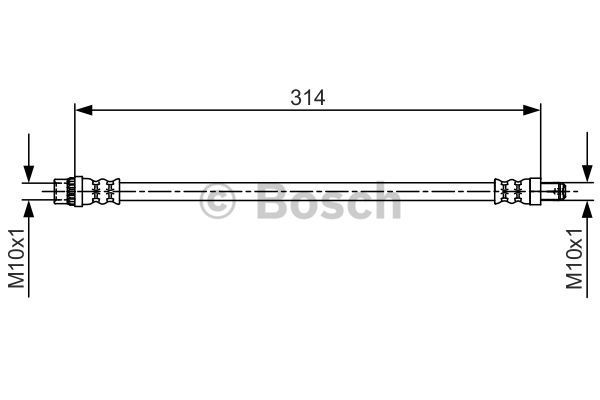 BOSCH Тормозной шланг 1 987 481 718