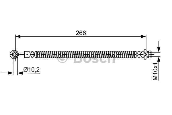 BOSCH Тормозной шланг 1 987 481 755
