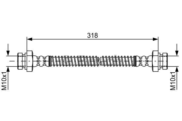 BOSCH stabdžių žarnelė 1 987 481 760