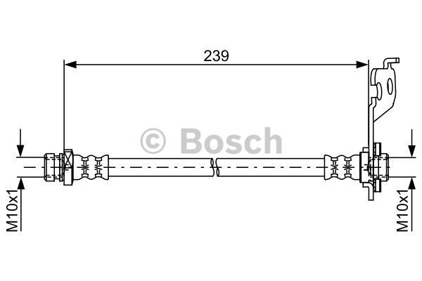 BOSCH stabdžių žarnelė 1 987 481 761