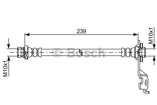 BOSCH Тормозной шланг 1 987 481 764