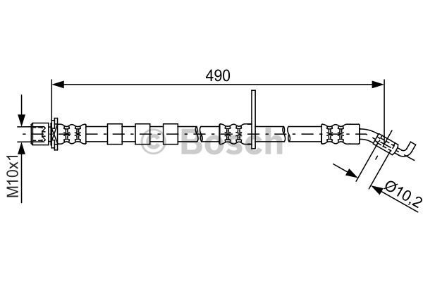 BOSCH Тормозной шланг 1 987 481 769