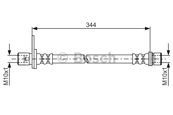 BOSCH Тормозной шланг 1 987 481 779