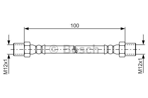 BOSCH Тормозной шланг 1 987 481 785