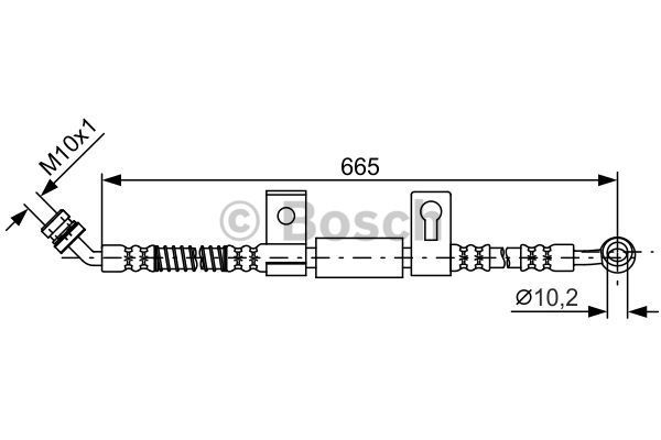 BOSCH Тормозной шланг 1 987 481 790