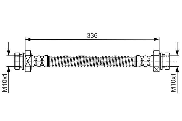 BOSCH stabdžių žarnelė 1 987 481 792