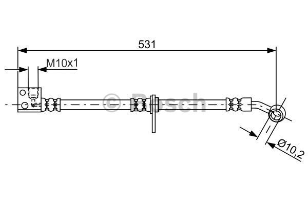 BOSCH Тормозной шланг 1 987 481 798