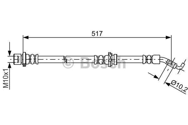 BOSCH Тормозной шланг 1 987 481 812