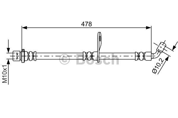 BOSCH Тормозной шланг 1 987 481 815