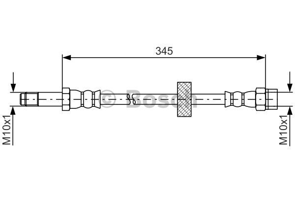 BOSCH Тормозной шланг 1 987 481 816