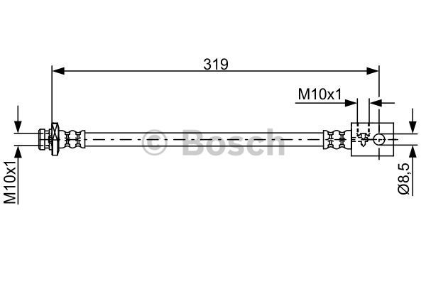 BOSCH Тормозной шланг 1 987 481 838