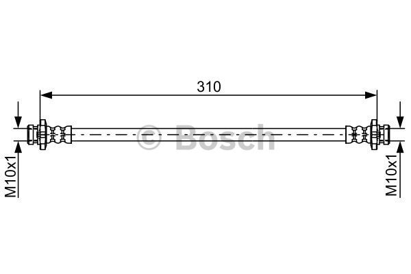 BOSCH Тормозной шланг 1 987 481 841