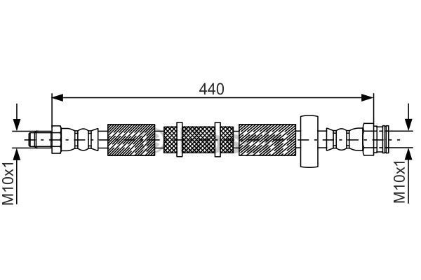 BOSCH stabdžių žarnelė 1 987 481 844