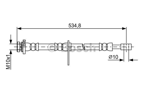 BOSCH stabdžių žarnelė 1 987 481 851