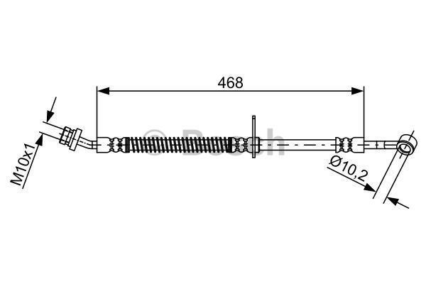 BOSCH Тормозной шланг 1 987 481 861