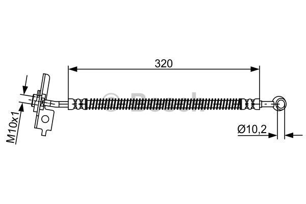 BOSCH Тормозной шланг 1 987 481 863