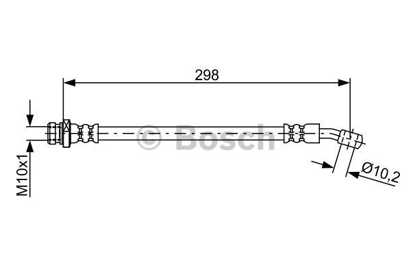 BOSCH Тормозной шланг 1 987 481 882