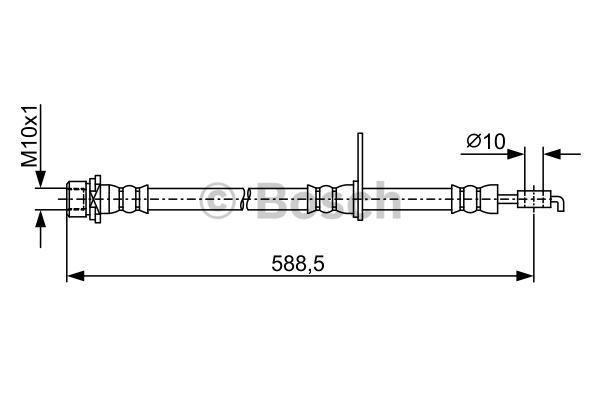 BOSCH Тормозной шланг 1 987 481 912