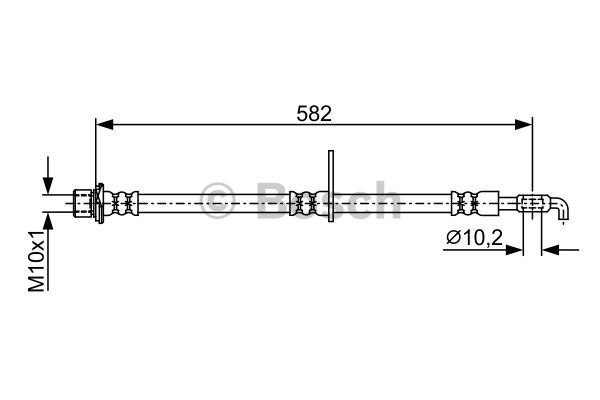 BOSCH Тормозной шланг 1 987 481 917
