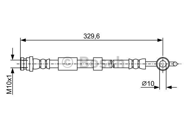BOSCH Тормозной шланг 1 987 481 952