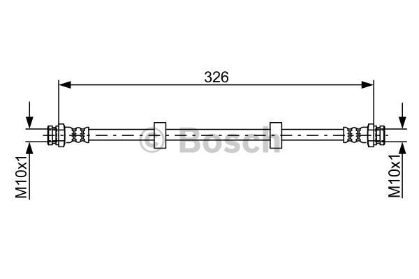 BOSCH Тормозной шланг 1 987 481 955