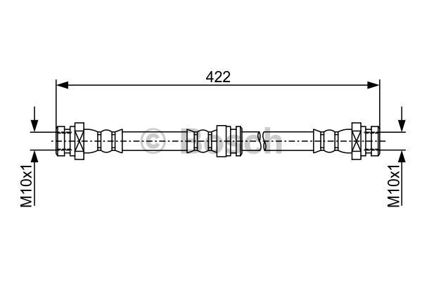 BOSCH Тормозной шланг 1 987 481 961