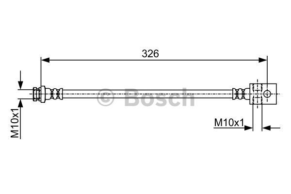 BOSCH Тормозной шланг 1 987 481 973