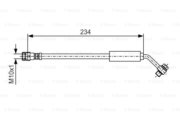 BOSCH Тормозной шланг 1 987 481 A15