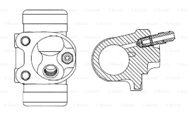 BOSCH Колесный тормозной цилиндр F 026 002 071