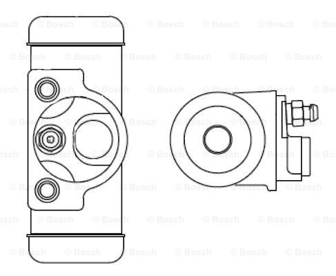 BOSCH Колесный тормозной цилиндр F 026 002 344