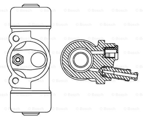 BOSCH Колесный тормозной цилиндр F 026 002 348